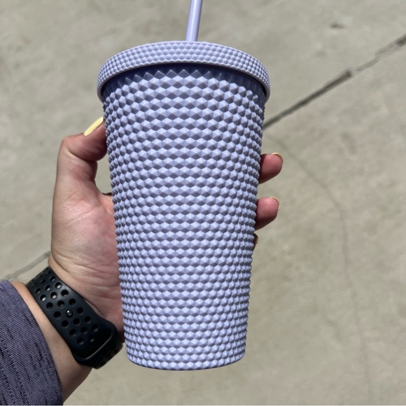 Starbucks Grande Soft Matte Studded Mint Lavender Tumbler Cold Cup - NWT - Picture 2 of 4